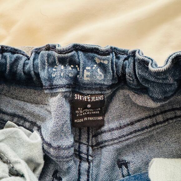 Steve’s Jeans Boys Slim Fit Stretch Denim Blue Medium Wash Cotton Blend Size 6 - Picture 3 of 6